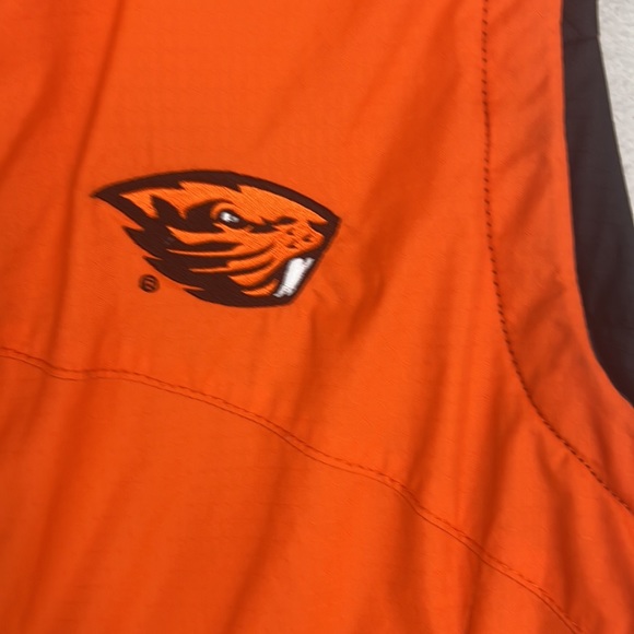 Columbia Men’s Reversible Oregon State OSU Beavers full zip water resistant vest - Picture 2 of 8